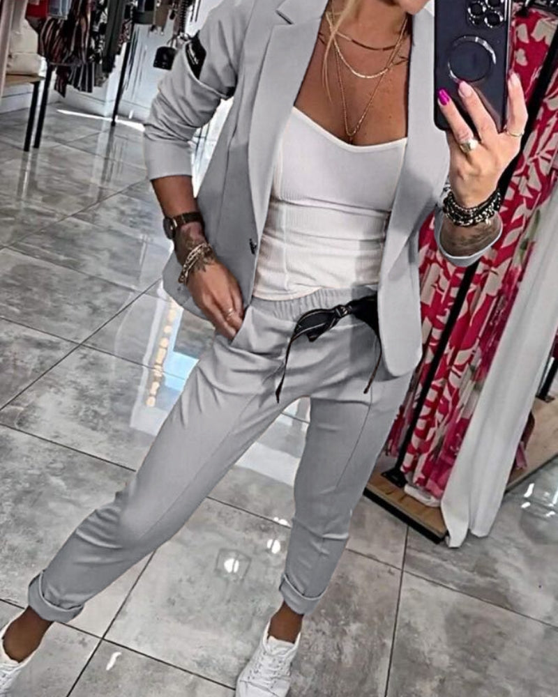 MALOU - TOP, JAS EN BROEK SET