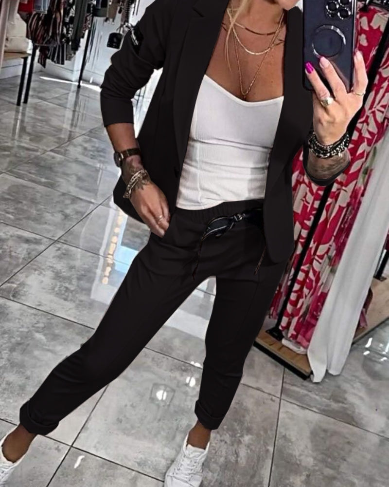 MALOU - TOP, JAS EN BROEK SET