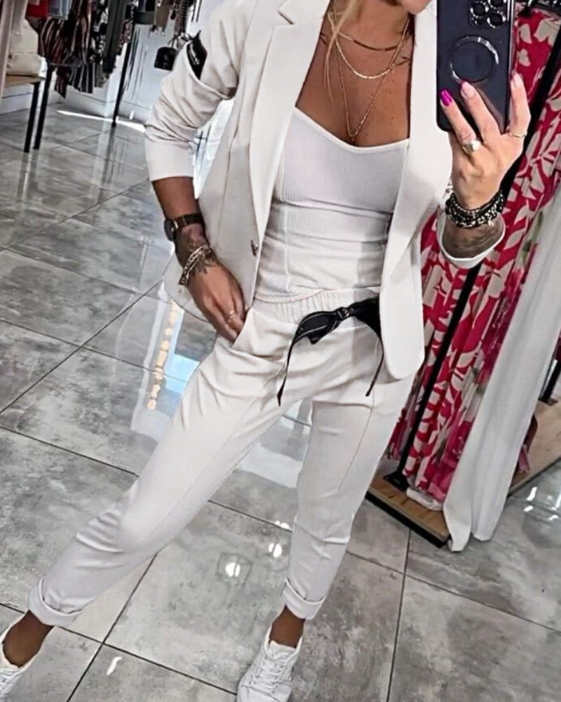 MALOU - TOP, JAS EN BROEK SET