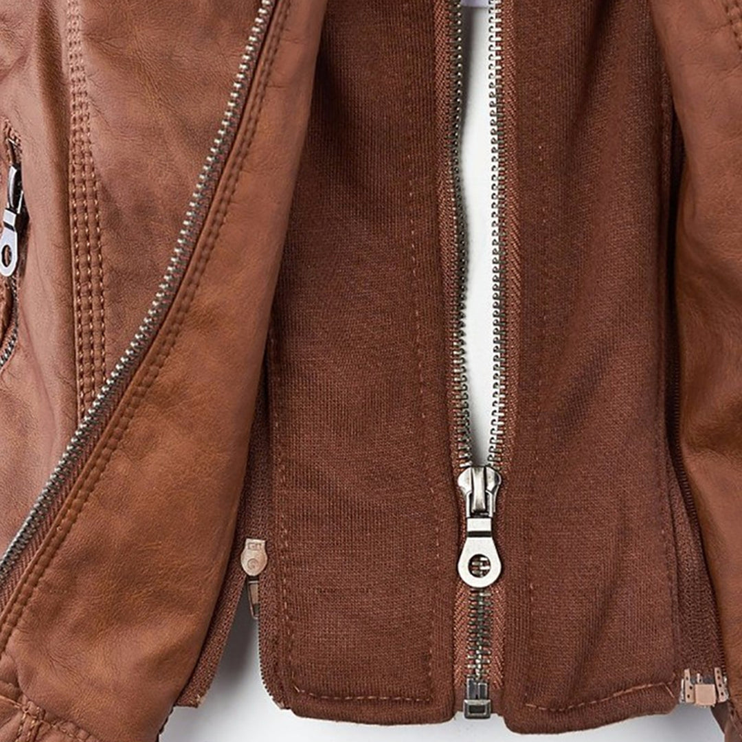 Astrid | Robuste und stilvolle Lederjacke