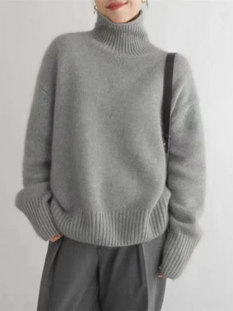 Isabella | Pullover mit hohem Kragen