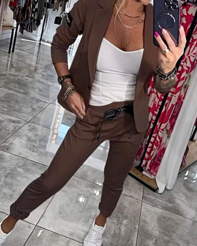 MALOU - TOP, JAS EN BROEK SET