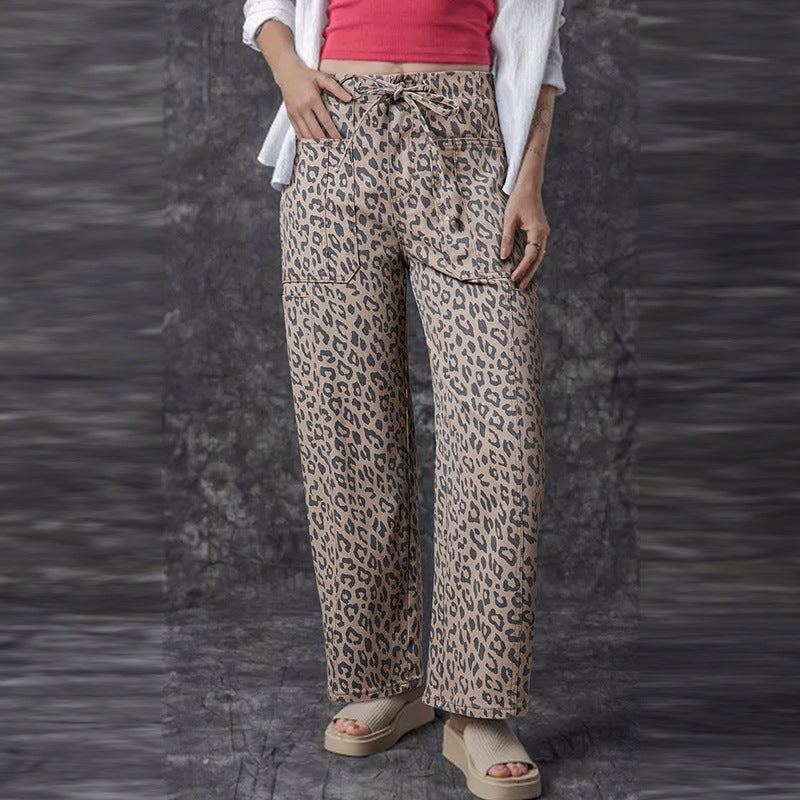 AJANA™ - Vintage Leopard Wide Leg Pants