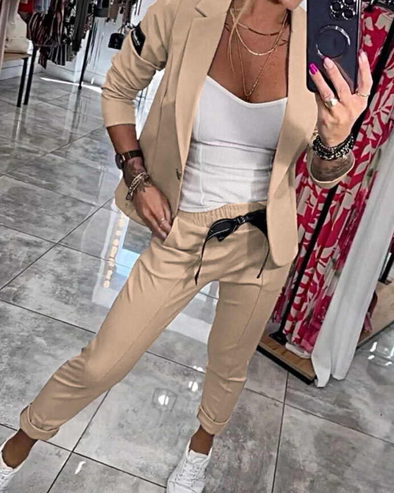 MALOU - TOP, JAS EN BROEK SET