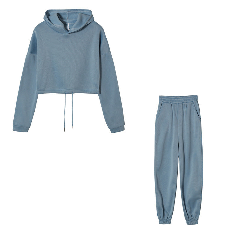 Lisa - Modieuze loungewear set met cropped hoodie en joggingbroek